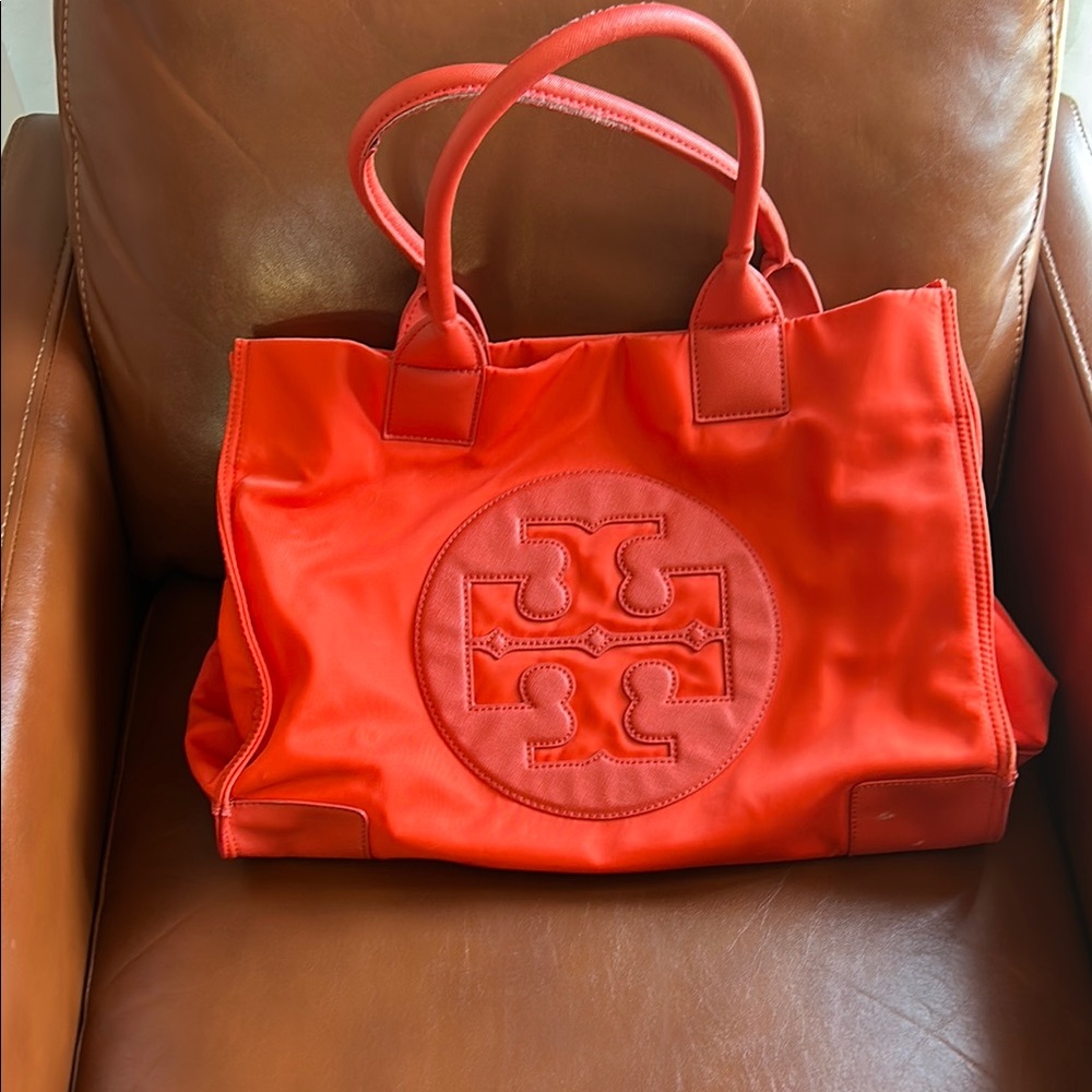 Tory Burch Orange Tote Bag